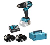 Perceuse visseuse à percussion 18V (2x5AH) en coffret MAKPAC - MAKITA - DHP484RTJ