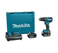 Makita DHP485SFE 18V Li-Ion Kit Perceuse-visseuse Sans Fil (2x 3.0Ah Batterie) En Coffret - Sans Charbon