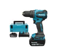 Makita DHP490RTJ 18 V Li-ion Kit Perceuse-visseuse À Percussion Sans Fil (2 Batteries 5,0 Ah) Dans Mbox -