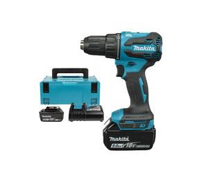 Makita DHP490RTJ 18 V Li-ion Kit Perceuse-visseuse À Percussion Sans Fil (2 Batteries 5,0 Ah) Dans Mbox -