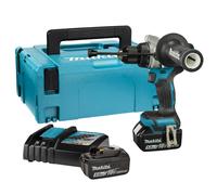 Makita DHP492RTJ 18V Li-ionv Set De Perceuse-visseuse À Percussion Sans Fil (2x 5.0Ah) Dans Mbox - 130Nm - Sans Balais