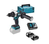 Makita DHP492RTJ Perceuse à percussion-visseuse sans fil 18V Li-ion 130 Nm - 2X5.0Ah Batteries + chargeur en Makpac