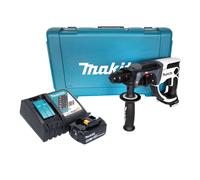 Makita DHR 202 RT1W Marteau perforateur sans fil 18 V 20 mm 2,0 J blanc + 1x batterie 5,0 Ah + chargeur + coffret