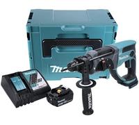 Makita DHR 202 Y1J-P 18 V Perforateur Burineur SDS-Plus avec boîtier Makpac + 1x Batterie 3,0 Ah + Chargeur