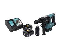 Makita DHR 243 RM Marteau perforateur sans fil 18 V SDS plus Brushless + 2x batterie 4,0 Ah + chargeur