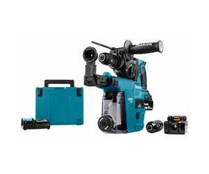Makita DHR243RTJW Perforateur Burineur Sans-fil - 18 V Li-ion - SDS-Plus - Kit (2x 5,0 Ah) - MAKPAC - 2 J - Brushless - Mandrin Serrage Rapide - Système D'aspiration