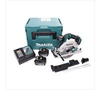 Makita DHS 680 RFJ Scie circulaire à main sans fil 165 mm 18V + 2x Batteries 3 Ah + Chargeur + Coffret Makpac