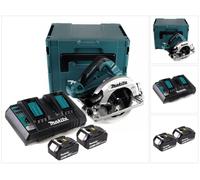 Makita DHS 782 PM2J Scie circulaire portative sans fil 36V (2x18V) 190 mm Brushless en Makpac + 2x 4,0 Ah batterie + double chargeur