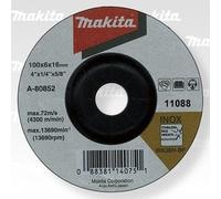 MAKITA disque de meulage acier inoxydable 100x6x16 mm A-80852