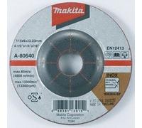 MAKITA disque de meulage acier inoxydable 115x6x22,23 mm A-80640
