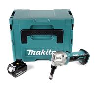 Makita DJN 161 F1J 18 V Grignoteuse sans fil + Coffret de transport Makpac + 1x Batterie BL1840 4,0 Ah - sans Chargeur