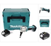 Makita DJN 161 F1J 18 V Grignoteuse sans fil + Coffret de transport Makpac + 1x Batterie BL1840 4,0 Ah - sans Chargeur