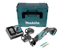 Makita DJR 183 RFJ 18V Li-ion Scie récipro + Coffret Makpac + 2x Batteries 3,0 Ah + Chargeur