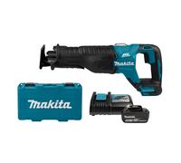 Makita DJR187RT - 18V Li-ion - Scie Sabre Sans-fil - 1 Batterie 5,0 Ah - Changement Rapide - Variable - Brushless