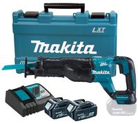 Scie récipro MAKITA 18 V Li-Ion 5 Ah + 2 Batteries BL1850N + Chargeur + Coffret MAK PAC- DJR187RTE