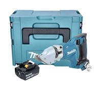 Makita DJS 200 T1J Cisaille à tôle sans fil 18 V 2 0 mm Brushless + 1x batterie 5 0 Ah + Makpac - sans chargeur