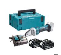 Makita DJS161RTJ - à main - BJS101ZJ Cisaille à tole sans fil 18V en coffret MAKPAC avec 2batteries 4Ah Chargeur, 280 wattsW, 18
