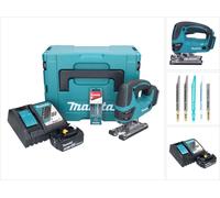 Makita DJV 180 RT1J Scie sauteuse sans fil 18 V + 1x batterie 5,0 Ah + chargeur + 5 pcs. jeu de lames de scie sauteuse + Makpac