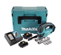Makita DJV 180 RYJ Scie sauteuse sans fil 18V + 2x Batteries 1,5Ah + Chargeur + Coffret Makpac
