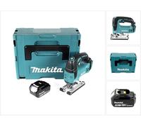 Makita DJV 182 M1J Scie sauteuse sans fil 18V Brushless 26mm + Coffret de transport Makpac + 1x Batterie BL1840B 4,0 Ah - sans Chargeur