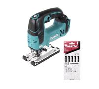 Makita DJV 182 Z Scie sauteuse sans fil 18V Brushless 26mm Solo + 5 Pièces Lames de scie Makita L-2 pour bois ( A-86309 ) - sans Batterie ni Chargeur