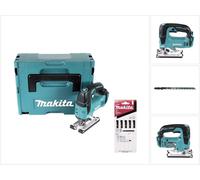 Makita DJV 182 ZJ Scie sauteuse sans fil 18V Brushless 26mm + Coffret Makpac + 5 Pièces de Lames de scie Makita L-2 pour Bois ( A-86309 ) - sans Batterie - sans Chargeur