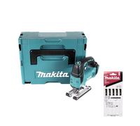 Makita DJV 182 ZJ Scie sauteuse sans fil 18V Brushless 26mm + Coffret Makpac + 5 Pièces de Lames de scie Makita L-2 pour Bois ( A-86309 ) - sans Batterie - sans Chargeur
