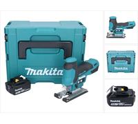 Makita DJV 185 T1J Scie sauteuse pendulaire sans fil 18 V Brushless + 1x batterie 5,0 Ah + Makpac - sans kit chargeur