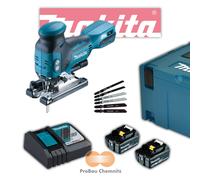 Makita DJV181RTJ Scie sauteuse sans fil 18V + 2 batteries 5,0Ah BL1850B + cha...