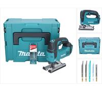 Makita DJV182ZJ Scie sauteuse sans fil 18V Brushless + Coffret Makpac + Set de lames de scie sauteuse, 5 pcs. - sans batterie, sans chargeur