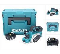 Makita DKP 180 F1J Rabot sans fil 18 V 82 mm + 1x batterie 3,0 Ah + Makpac - sans chargeur
