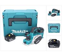 Makita DKP 180 G1J Rabot sans fil 18 V 82 mm + 1x batterie 6,0 Ah + Makpac - sans chargeur