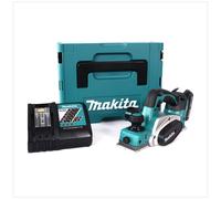 Makita DKP 180 RA1J Rabot sans fil 18 V 82 mm + 1x batterie 2,0 Ah + chargeur + Makpac