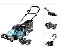 Makita DLM 382 RF2 batterie tondeuse 36 V ( 2x 18 V ) 38 cm 40 l + 2x batterie 3,0 Ah + chargeur