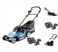 Makita DLM 382 RM2 batterie tondeuse 36 V ( 2x 18 V ) 38 cm 40 l + 2x batterie 4,0 Ah + chargeur