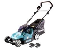 Makita DLM 432 M2 Tondeuse à gazon sans fil 36 V ( 2x 18 V ) 43 cm sans balai + 2x batterie 4,0 Ah - sans chargeur