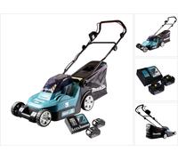 Makita DLM 432 RM2 Tondeuse à gazon sans fil 36 V (2x 18 V) 43 cm brushless + 2x Batteries 4.0 Ah + Chargeur