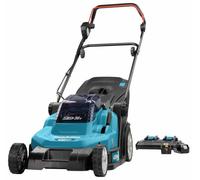 Makita DLM432PT2 36 V (2 X 18 V) Kit Tondeuse À Gazon Sans Fil Li-Ion (2 Batteries 5,0 Ah) - 43 Cm