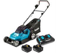 Tondeuse sans fil 36V 2 x 18V Li-Ion + 2 batteries 18v 5ah + chargeur rapide double