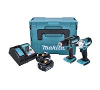 Makita Ensemble combi de perceuse et tournevis 18 V Bleu et noir 439065