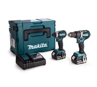 Makita DLX2180TJ Perceuse À Percussion Sans-fil (DHP484) & Visseuse À Percussion Sans-fil (DTD153) - 18V Li-ion (2x 5,0 Ah) - MAKPAC