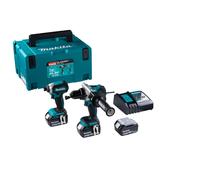 MAKITA DLX2418TJ 18V LI-ION Batterie Drillage de batterie / Machine à vis (DHP486) et tournevis de bataille (DTD153) Cangiset (batterie 3x 5,0h) dans Mbox