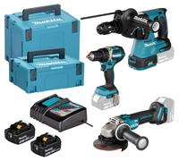 Makita DLX3195JX1 18 V Li-ion Batterie 3 Pièces Ensemble Combiné (2x 5,0 Ah) Dans Mbox