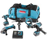 Makita DLX4017 Pack 4 Outils Sans-fil - 18V Li-ion - 3 Batteries 3,0 Ah - Coffret