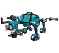Makita DLX4194TX1 18 V Li-ion 4 Pièces (2 Batteries 5,0 Ah) Dans Un Sac