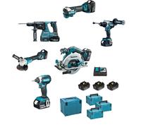 Makita DLX6126JX1 Kit Combo Perceuse Tournevis Marteau Tournevis à percussion