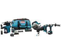 Makita DLX7031TX1 18 V Li-ion 6 Pièces (2 Batteries 5,0 Ah) Dans Un Sac