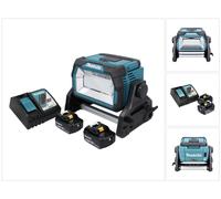 Makita DML 809 RM Projecteur de chantier LED sans fil 18 V 10000 lm + 2x batterie 4,0 Ah + chargeur