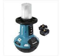 Makita DML 810 F Eclaireur de surface sans fil avec LED 18 / 36 V (2 x 18 V) 5500 lm IP54 + 2x Batteries 3,0 Ah - sans chargeur