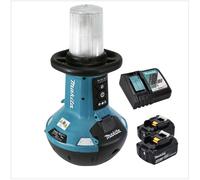 Makita DML 810 RM Lampe LED sans fil 18 / 36 V ( 2 x 18 V ) 5500 lm IP54 + 2 batteries 4,0 Ah + chargeur